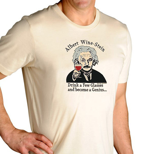 "Albert Wine-Stein" Crew Neck T-Shirt 100% Preshrunk Cotton (M,L,XL,XXL)