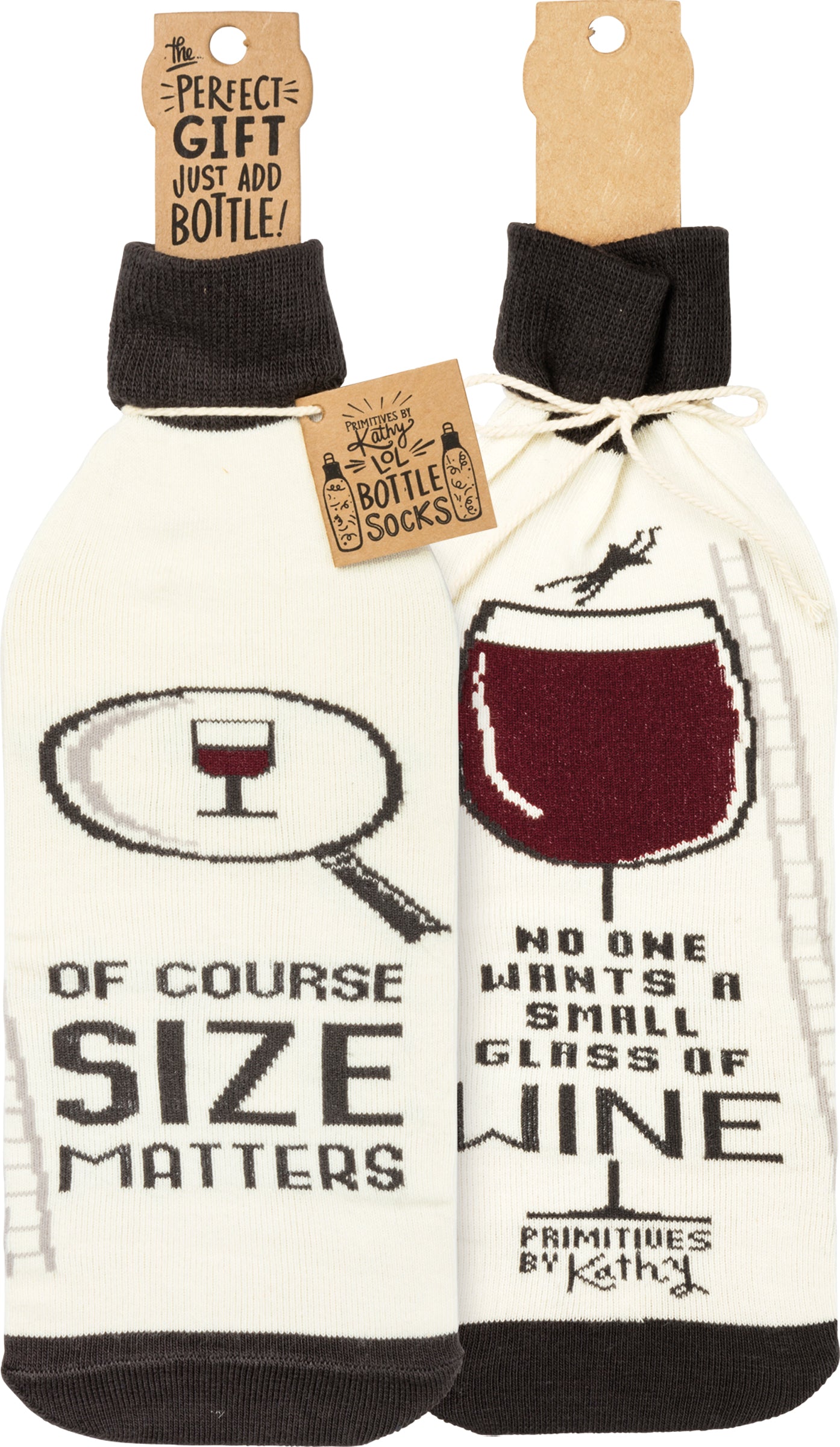 Wine Bottle Sock - Of Course Size Matters