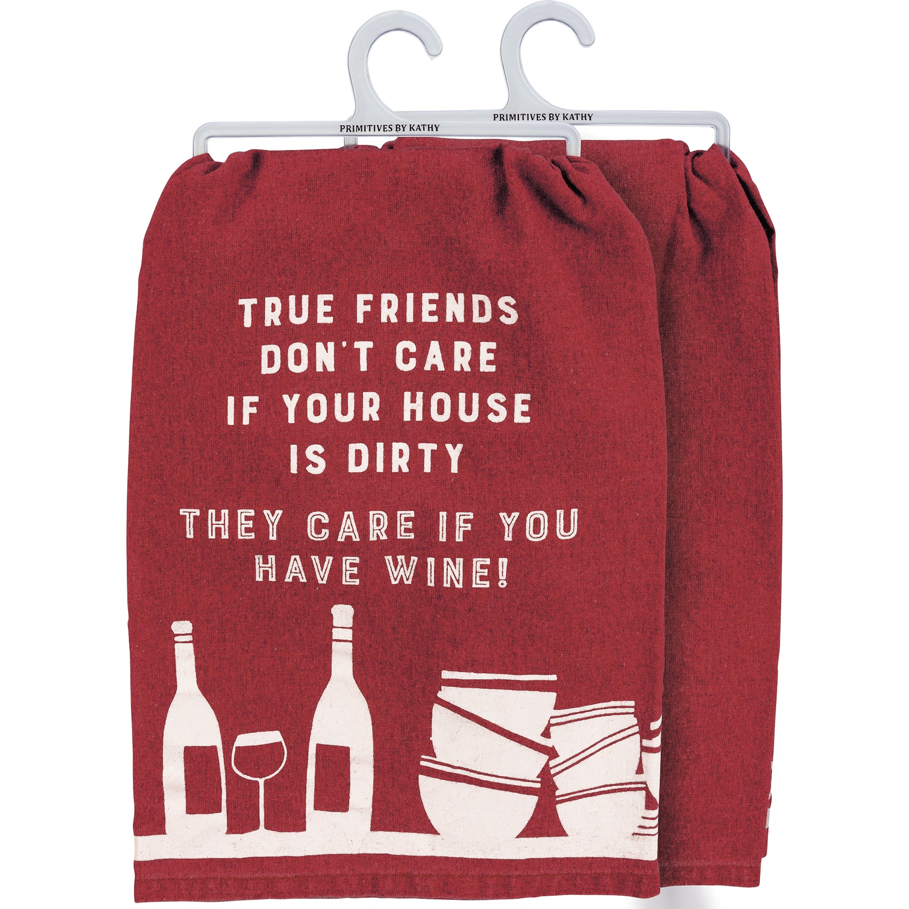 "True Friends" Cotton Kitchen Towel