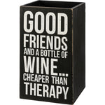 Load image into Gallery viewer, &quot;Good Friends&quot; Wine Box
