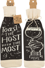 Load image into Gallery viewer, Wine Bottle Sock - Toast the Host with the Most
