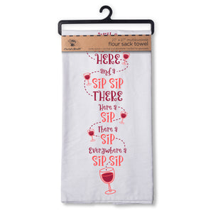 "Sip Sip" Flour Sack Towel