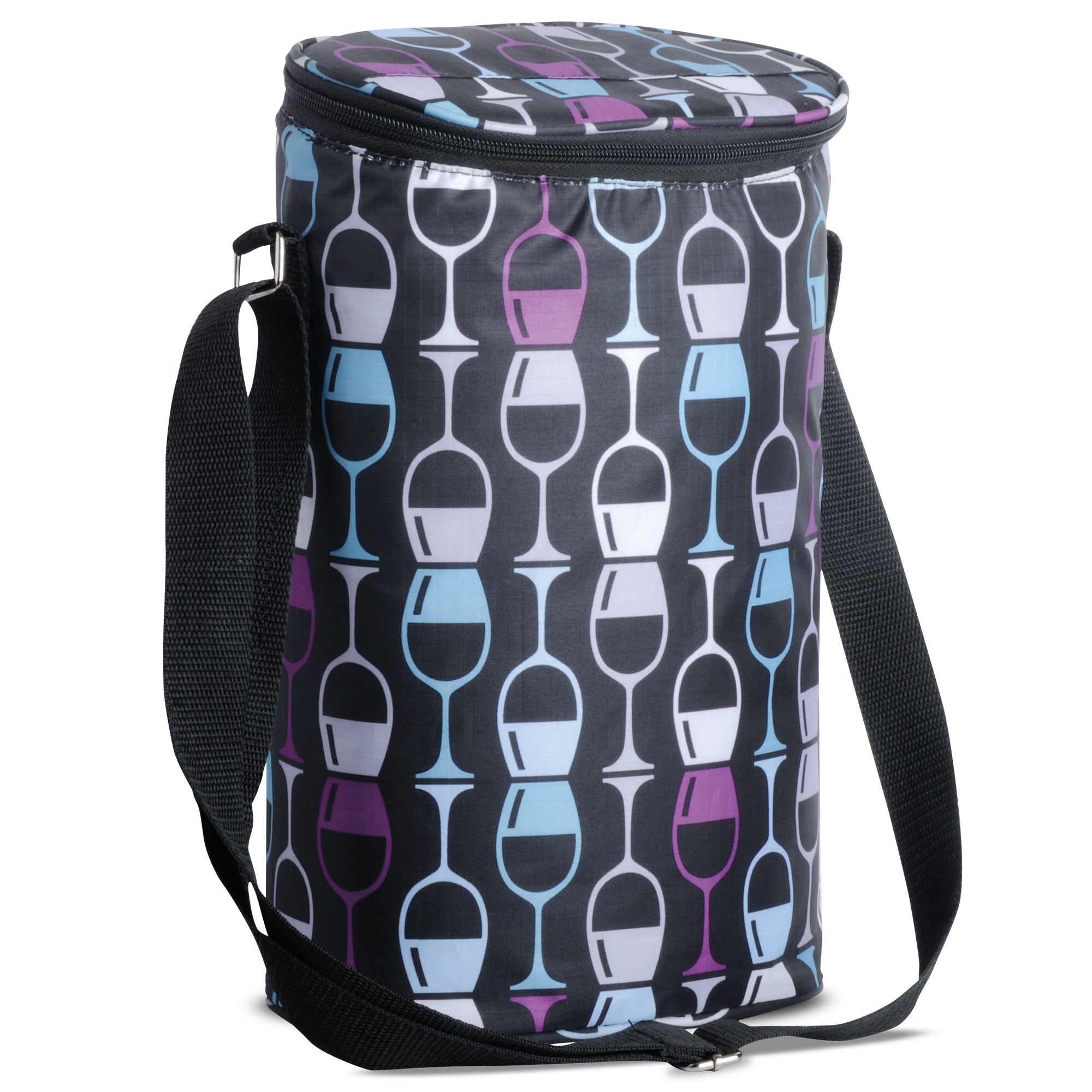 "Stacked Glasses" Two Bottle Insulated Bag