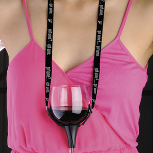 Wine glass lanyard sale