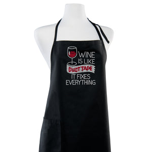 "Duct Tape" Rhinestone Apron