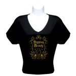 Load image into Gallery viewer, Screen Printed Short Sleeve V-Neck Wine Shirts (Multiple Shirt Wordings to Choose From)
