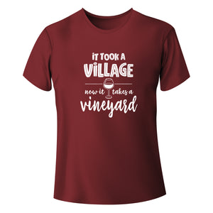 “It takes a Vineyard” Unisex Screen-Printed Short Sleeve Shirt