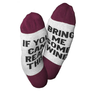 "Bring Me Wine" Socks